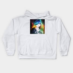 Pop Art Girl Kids Hoodie